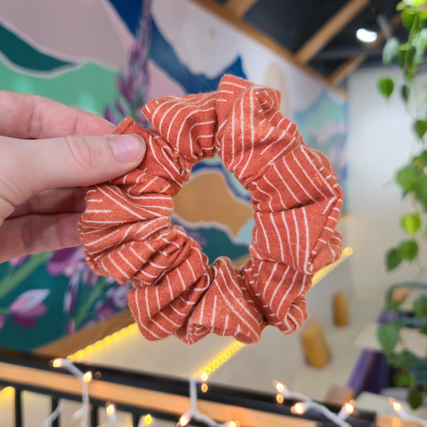 Boho Flannel Scrunchie