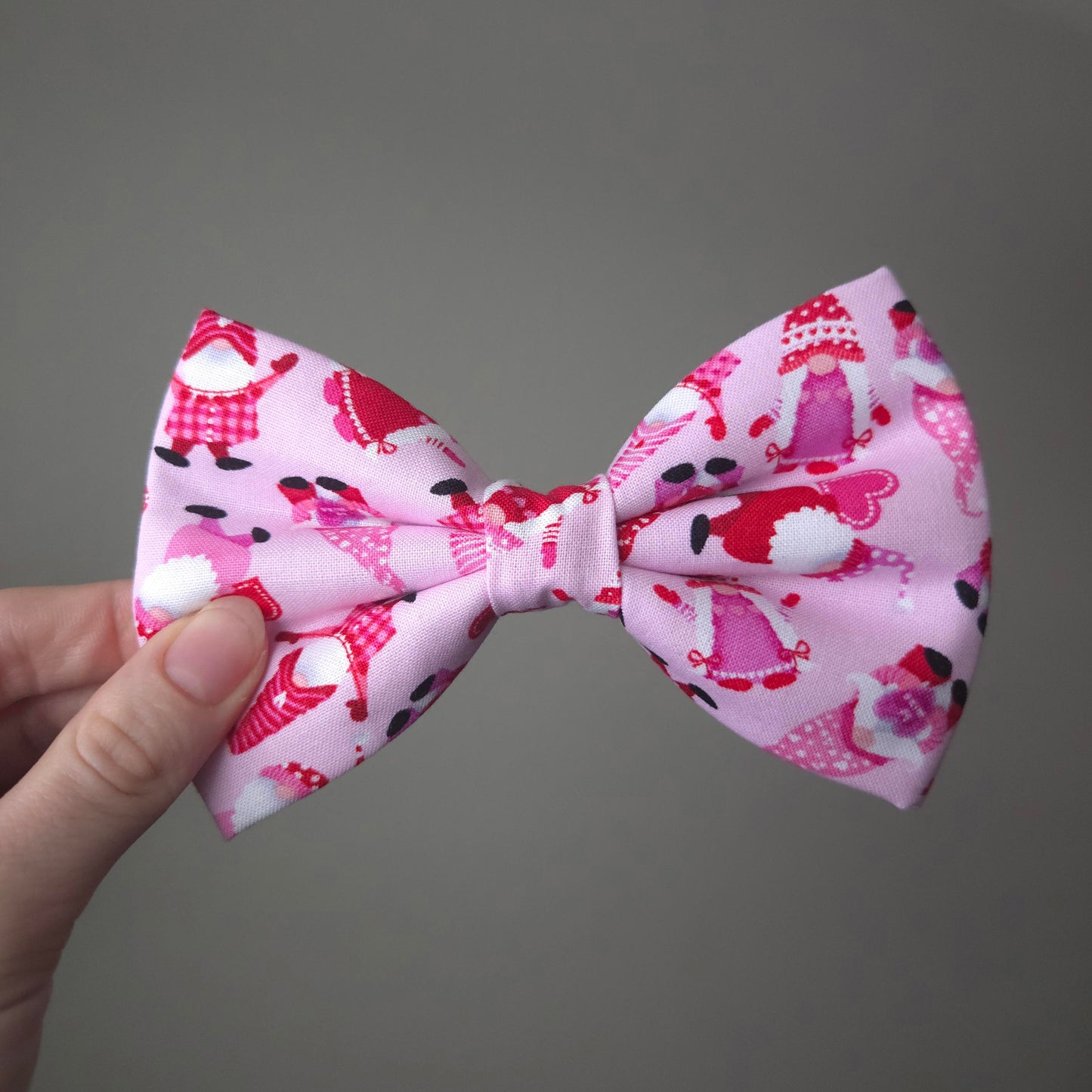 Pink Gnomes Bow Tie