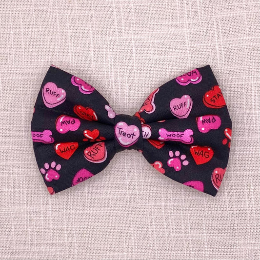 Candy Hearts Bow Tie
