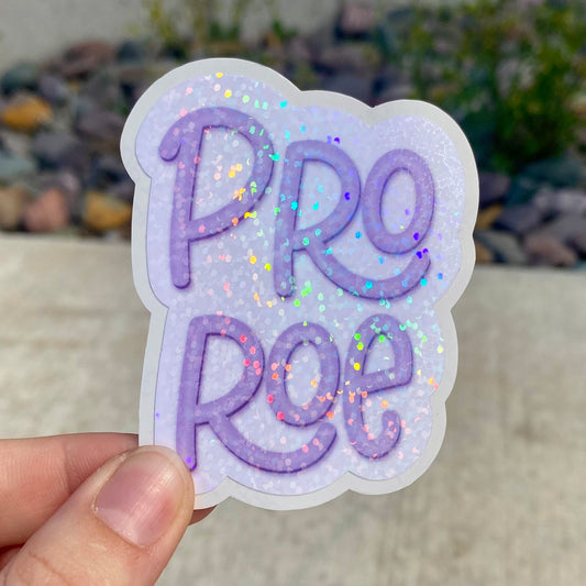 Glitter Holographic Pro Roe Sticker